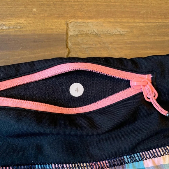 Lululemon Wee Wheezy Check Bleached Coral Cadet Blue/Black - Picture 4 of 6